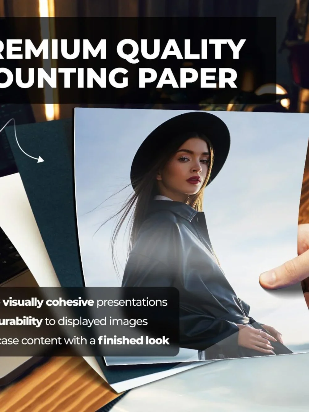Dunwell Photo Album 8x10 (Ruby) with Black Mounting Paper, 8 x 10 Photo & Art Po